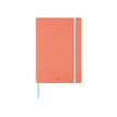 Oberthur Carmen - Carnet de notes souple A5 - pointillés - 200 pages - corail