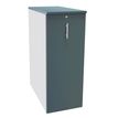3253310170919-Caisson TOWER - L44 x H114 x P80 cm - 3 tablettes + 1 support DS réglable - structure blanc perle --P_400002629_1-0