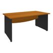 3253310105683-Bureau droit DUAL - L180 - Pieds Anthracite - plateau imitation Merisier-P_400009030_1-0