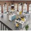 0404000121671-Bureau Bench IRIS - L120 cm - Plan de départ - Pieds aluminium - plateau imitation Erable-P_400012167_7-2