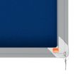 5028252611572-Nobo - Vitrine d'affichage - 27 feuilles A4 - surface en feutre bleu - porte coulissante - 199,7 x 96,7--3