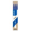 Pilot Frixion Ball - 3 Recharges pour rollers effaçables - 0,5 mm - bleu