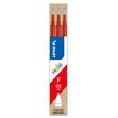 Pilot Frixion Ball - 3 Recharges pour rollers effaçables - 0,5 mm - rouge