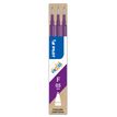 Pilot Frixion Ball - 3 Recharges pour rollers effaçables - 0,5 mm - violet
