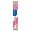 Pilot Frixion Ball - 3 Recharges pour rollers effaçables - 0,5 mm - rose