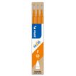 Pilot Frixion Ball - 3 Recharges pour rollers effaçables - 0,5 mm - orange