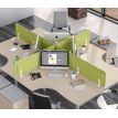 Écran de séparation acoustique pour bureau (sans support de fixation) - L80 x H43 cm - vert chartreux