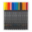 Lyra Aqua Brush Duo - 24 Feutres à pointe en fibre double pointe - couleurs assorties