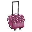 3135253872566-Cartable à roulettes Daisy - 38 cm - bordeaux - 2 compartiments - Viquel--0