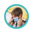 6973089210032-50 masques chirurgicaux 3 plis pour enfants - bleu--0