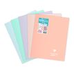 3037929844818-Clairefontaine Koverbook Blush - Cahier polypro 24 x 32 cm - 48 pages - grands carreaux (Seyes) - disponible dans différentes--0