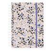 3147280123597-Agenda spiralé à élastique Flowers - 1 semaine sur 2 pages - 15 x 21 cm - rose - Oxford--1