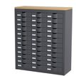 3660141020373-Meuble de rangement - 3 colonnes et 36 tiroirs - H106,5 x L87 x P33,5 cm - anthracite--0
