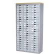 3660141020458-Meuble de rangement - 3 colonnes et 60 tiroirs - H169,5 x L87 x P33,5 cm - argent--0