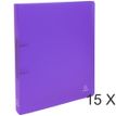 3130632543662-Exacompta Chromaline - 15 Classeurs 2 anneaux - Dos 40 mm - A4 Maxi - violet--0
