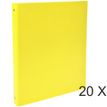 3130632513795-Exacompta - 20 Classeurs à anneaux - Dos 40 mm - A4 - jaune (carton recouvert PP)--0