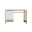 3483600971791-Bureau Morzine 120 cm - chêne sonoma et blanc--1
