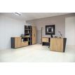 3483601088436-Retour pour bureau ARCADE avec rangement  - L114 x H75 x P45 - chêne/anthracite--2
