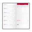 3147280219085-Agenda Oxford Mode - 1 semaine sur 2 pages - 9 x 17 cm - rouge - Hamelin--1