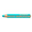 STABILO Woody 3 in 1 - Crayon de couleur pointe large - bleu cyanine