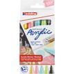 4057305030900-Edding 5100 - Pack de 5 marqueurs acryliques - jaune pastel, vert pastel, bleu pastel, anthracite, mauv--4