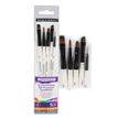 5011386082035-Daler-Rowney Graduate - Pack de 5 pinceaux synthétiques - plat, ombreur biseauté, nuanceur de ciseau - taille--0