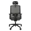 8033540636684-Fauteuil de bureau ARMONIA - accoudoirs réglables - appuie-tête réglable - gris--3