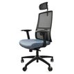 8033540636684-Fauteuil de bureau ARMONIA - accoudoirs réglables - appuie-tête réglable - gris--1