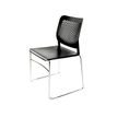 Chaise Luge MALIZIA - pieds luge - noir