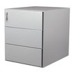Caisson mobile métallique monobloc – 3 tiroirs - Silver