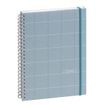 Agenda Casual - 1 semaine sur 2 pages - 16 mois - 15 x 21 cm - bleu clair - Exacompta