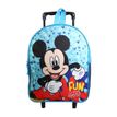 3666311015590-Sac maternelle à roulettes Mickey - 1 compartiment - bleu - Bagtrotter--0