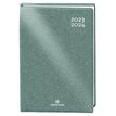 Agenda Gomme Métallisée - 1 jour par page - 12,5 x 17,5 cm - argent - Oberthur