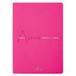 Agenda Bora 16 mois - 1 semaine sur 2 pages - 17,5 x 24,5 cm - fuchsia lisse - Oberthur