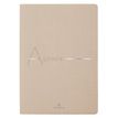 Agenda Bora 16 mois - 1 semaine sur 2 pages - 15,5 x 21,5 cm - beige texture - Oberthur