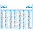 Calendrier Classique - 7 mois par face - 21 x 26,5 cm - Oberthur