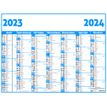 3664447138503-Calendrier Classique - 7 mois par face - 32 x 42 cm - Oberthur--0