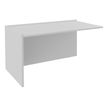 Banque d'accueil Module de départ bas OLA - L162,5 x H75,5 x P82,5 cm - structure blanc perle, plateau blanc perle