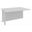 Banque d'accueil Module intermédiaire PMR OLA - L140 x H72,5 x P115 cm - structure blanc perle, plateau blanc perle