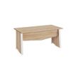 Bureau MAMBO - 120 cm - Pieds panneaux - Chêne Sonoma/blanc