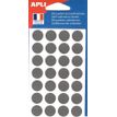 Apli Agipa - 168 Pastilles adhésives - gris - diamètre 15 mm - réf 102221