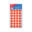3270241118612-Apli Agipa - 140 Pastilles adhésives - orange fluo - diamètre 15 mm - réf 111861--0