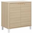 Rangement bas ABSOLU - L81 x H83 x P45 - 2 portes - Chêne structuré