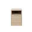 Caisson mobile ABSOLU - Profondeur 60 cm - 1 tiroir/1 niche - Chêne structuré
