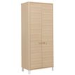 3483600819604-Armoire haute ABSOLU - L81 x H188 x P45 - 2 portes - Chêne structuré--0