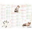 3664447151441-Calendrier Chats 4 saisons - 6 mois par face - 40,5 x 55 cm - Oberthur--1