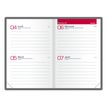3147280261442-Agenda de poche Textura - 2 jours par page - 7,4 x 11 cm - gris - Oxford--1