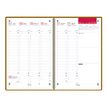 3147280268083-Agenda Voyage - 1 semaine sur 2 pages - 16 x 24 cm - marron - Oxford--1