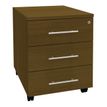 Caisson mobile EXPRIM/LOFTER/LEVEL - L43 x H56 x P60 cm - 3 tiroirs - Imitation noyer