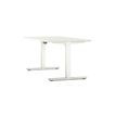Bureau électrique AXEL -  bureau assis/debout  - L200 cm - plateau blanc - pieds blanc